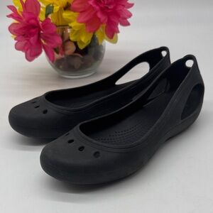 Black Women's Slip-On Casual Flats Size 8 CR9516D